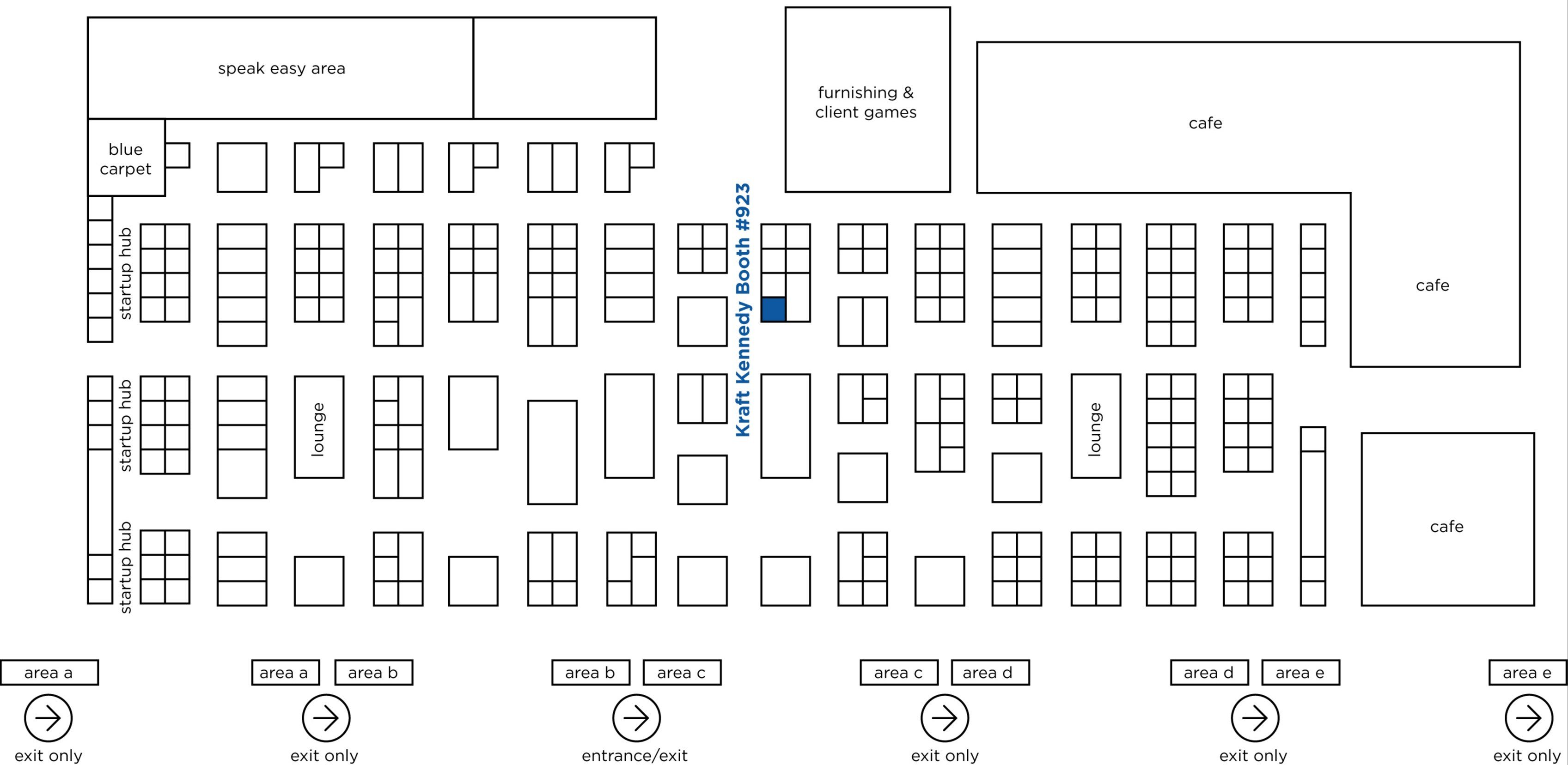 ILTACON 2025 Floor Map Kraft Kennedy Booth 923 ILTACON 2025 Floor Map Kraft Kennedy Booth 923